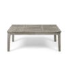 Noble House Sewell Acacia Wood Outdoor Coffee Table, Light Gray
