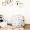 Big Joe Fuf Medium Bean Bag Chair, Lenox 3ft, Dolce Terrazzo