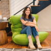 Big Joe Roma Bean Bag Chair, Smartmax 3ft, Spicy Lime