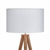 Teamson Home Romanza 60.23" Postmodern Tripod Floor Lamp with Drum Shade, Natural/White Teamson Home Romanza 60.23" Postmodern Tripod Floor Lamp with Drum Shade, Natural/White