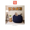 Big Joe Fuf Large Bean Bag Chair, Plush 4ft, Midnight
