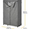 Whitmor Deluxe Utility Closet Organizer - 6 Shelves - Metal - Removable Cover