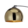 Teamson Home Arquer Arc 66.93" Metal Floor Lamp with Bell Shade, Gold Teamson Home Arquer Arc 66.93" Metal Floor Lamp with Bell Shade, Gold