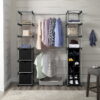 Mainstays Closet Organizer, 2-Tower 9-Shelves, Easy to Assemble, Black