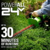 Greenworks 24V 22" Hedge Trimmer with 15Ah Battery and Charger, 2205402