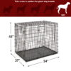 MidWest Homes For Pets XX-Large Double-Door Metal Wire Dog Crate, 54"