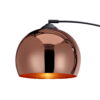 Teamson Home Arquer Arc 66.93" Metal Floor Lamp with Bell Shade, Rose Gold Teamson Home Arquer Arc 66.93" Metal Floor Lamp with Bell Shade, Rose Gold