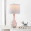 SAFAVIEH Finnley Contemporary Chic with USB Port Table Lamp, Blush