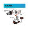 BLACK+DECKER 20V Max Matrix Cordless Combo Kit, 6-Tool, White and Orange, Model BDCDMT1206KITWC