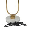 DecMode 31" 2 Light Gold Table Lamp with White Glass Shade DecMode 31" 2 Light Gold Table Lamp with White Glass Shade