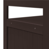 Easyfashion 25.5''H Pet Litter Box Wood End Table for Living Room, Espresso