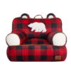 Dearfoams Bean Bag Chair, Red and Black