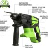 Greenworks 24V Brushless SDS-Plus 2J Rotary Hammer, Battery Not Included HM24L00