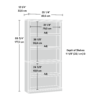 Sauder Select 5 - Shelf Bookcase, Chalked Chestnut Finish