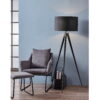 Teamson Home Romanza 60.23" Postmodern Tripod Floor Lamp with Drum Shade, Matte Black Teamson Home Romanza 60.23" Postmodern Tripod Floor Lamp with Drum Shade, Matte Black