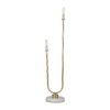 DecMode 31" 2 Light Gold Table Lamp with White Glass Shade DecMode 31" 2 Light Gold Table Lamp with White Glass Shade
