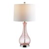 SAFAVIEH Finnley Contemporary Chic with USB Port Table Lamp, Blush