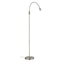 Adesso Prospect LED Floor Lamp, Brushed Steel