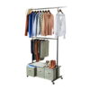 Better Homes & Gardens 2 Tier Garment Rack with 3 Drawer Closet Organizer , Gray
