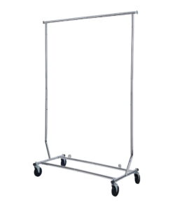 Better Homes & Gardens Folding Adjustable Garment Rack, Chrome color