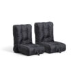 Big Joe Grab & Go Bean Bag Chair 2-Pack, Smartmax 1.5ft, Black