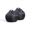 Big Joe Pear Bean Bag Chair, Black 2 pack