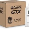Castrol 6146 GTX 10W-40 Motor Oil, 1 Quart, 6 Pack