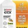 Castrol GTX 10W-30 Conventional Motor Oil, 1 Quart, Pack of 6