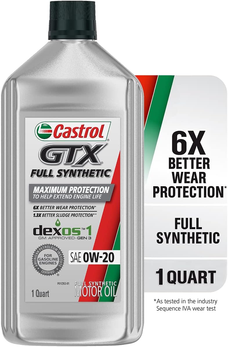 Castrol GTX Ultraclean 5W-30 Synthetic Blend Motor Oil, 1 Quart 