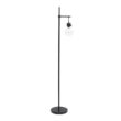 Elegant Designs Hanging Lightbulb Floor Lamp, Black