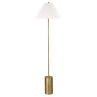 Evelyn&Zoe Contemporary 64 in 1-Light Adjustable Height Floor Lamp, Gold