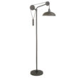 Evelyn&Zoe Industrial Metal Floor Lamp with Solid Wheel Pulley System