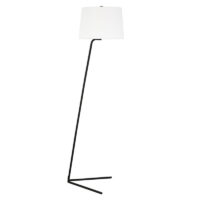Evelyn&Zoe Markos Traditional Tilted Floor Lamp in Bronze