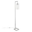 Evelyn&Zoe Modern Metal Floor Lamp with Clear Glass Shade
