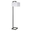 Evelyn&Zoe Modern Metal Floor Lamp with Square Shade