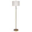 Evelyn&Zoe Traditional Metal Floor Lamp with Alabaster Accents