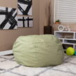 Flash Furniture Oversized Green Dot Refillable Bean Bag Chair for All Ages