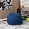 Flash Furniture Small Denim Refillable Bean Bag Chair for Kids and Teens