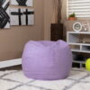 Flash Furniture Small Lavender Dot Refillable Bean Bag Chair for Kids and Teens