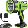 Greenworks 24V LED Spot Light Kit with 2Ah Battery and Charger