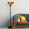 Lavish Home - Vintage Tiffany Style Floor Lamp