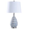 Marissa Table Lamp - Off-White, Blue - Off White