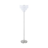 Coaster Company Metal Base Floor Lamp Chrome and Crystal