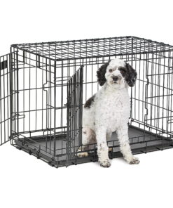 MidWest Homes For Pets Life Stages Folding Double Door Metal Dog Crate
