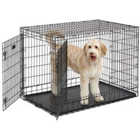MidWest Homes For Pets Ultima Pro Extra-Strong Double Door Metal Dog Crate, 48"L