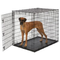 MidWest Homes For Pets XX-Large Single Door Metal Wire Dog Crate, 54"