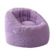 POD by Urban Shop Plush Corduroy Bean Bag Chair with Pocket, Purple