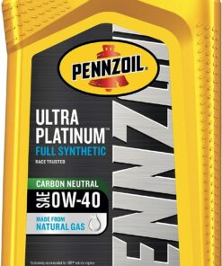 Pennzoil Ultra Platinum Full Synthetic 0W-40 Motor Oil (1 Quart, Case of 6)