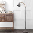 Safavieh Naldo 60 in. H Rustic Floor Lamp, Dark Grey