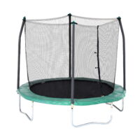 Skywalker Outdoor Kids 8' Round Trampoline with Safety Net Enclosure, Green